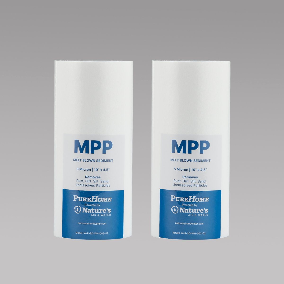 10" x 4 ½" MPP 5 micron Sediment Filter Bundle