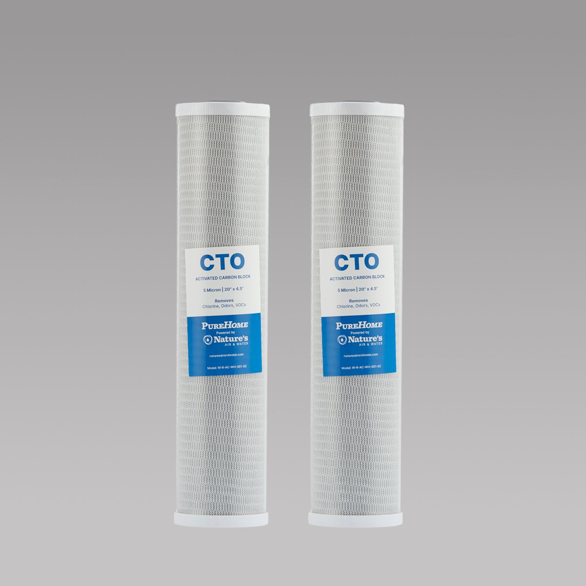 20" x 4 ½" CTO Activated Carbon Block Filter Bundle