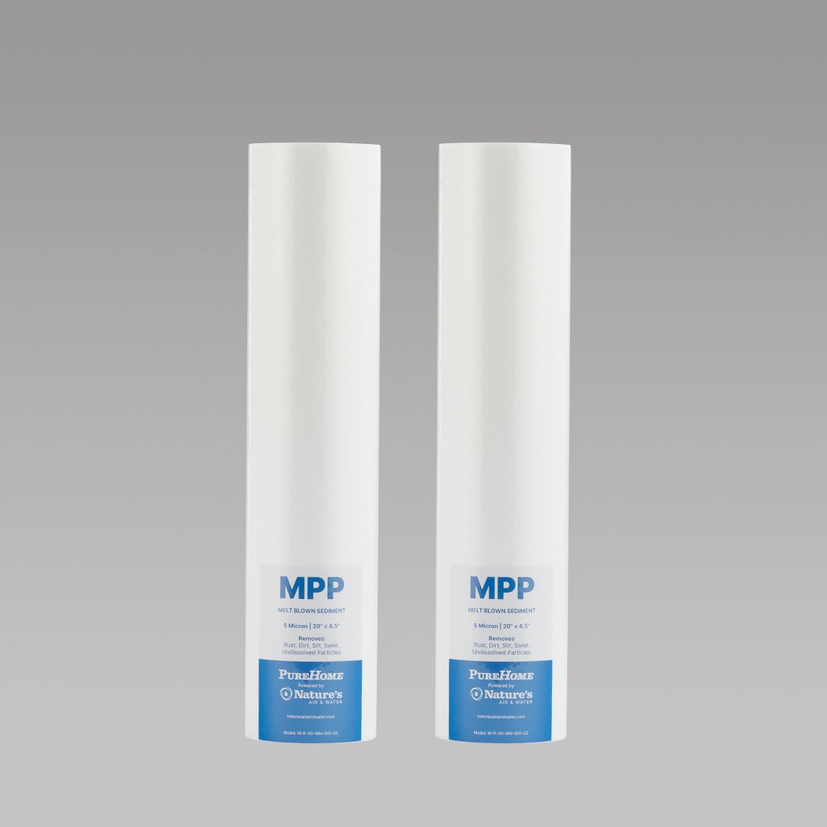20" x 4 ½" MPP 5 Micron Sediment Filter Bundle