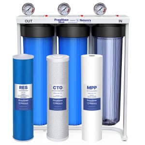 PureHome Max Whole House 3-Stage Water Filtration Solution